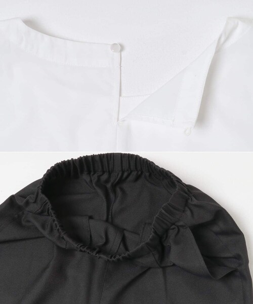ITEMS URBANRESEARCH（アイテムズ アーバンリサーチ）の「『イージーケア』フレアトップス×パンツセット（セットアップ・レディース・BLK/L.BEG・FREE）」の13枚目の写真