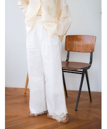 Ungrid | リネン混ルーズタックパンツ(その他パンツ)