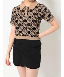 EVRIS | ジャガードシャツニットトップス(ニット/セーター)