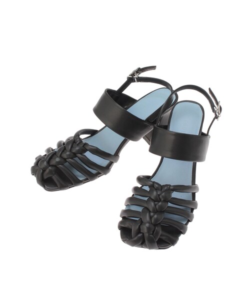 ELENDEEK（エレンディーク）の「GURKHA SQUARE HEEL SANDAL（サンダル・レディース・ブラック/ラベンダー/シルバー・37/38）」の5枚目の写真