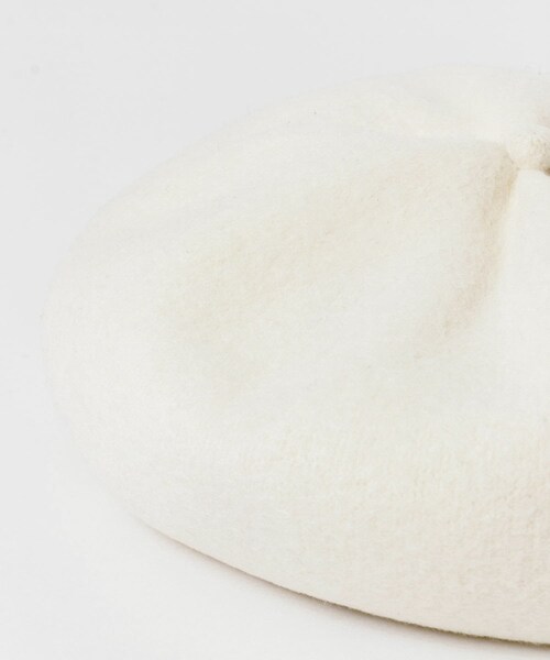 かぐれ（カグレ）の「mature ha.　beret top gather rib（ハンチング/ベレー帽・レディース・raw white/black・-）」の5枚目の写真