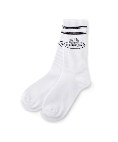 ADAM ET ROPE'（アダムエロペ）の「【HOMME girls×FRUIT OF THE LOOM】Crew Socks (3-Pack)（ソックス/靴下・レディース・ホワイト・F）」の4枚目の写真