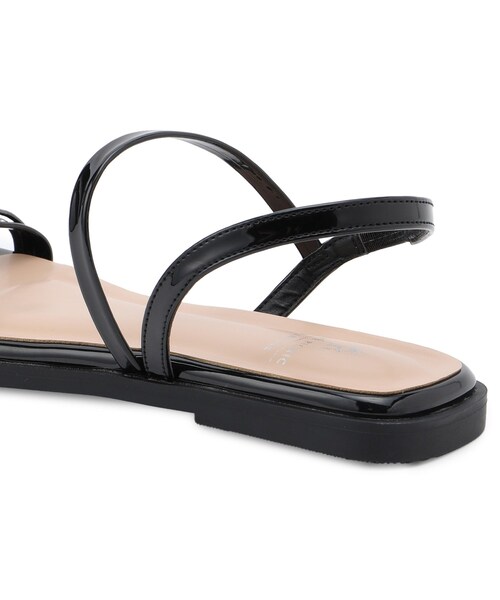 ROPE' PICNIC（ロペピクニック）の「スキニーストラップフラットサンダル（サンダル・レディース・オフホワイト/ブラック/シルバー/ゴールド・24.0/23.0）」の14枚目の写真