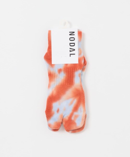 EKAL（エカル）の「NODAL　TIE DYE SOCKS（その他アンダーウェア/インナー・メンズ・SODA KHGRY/OR PINK/PPL YEL/NVY GRN/PNK NVY/YEL CCL/BLU NVY/L GRY CCL/CML CREAM/ORG BLU/L GRY GRN/L BLU RED・One）」の7枚目の写真