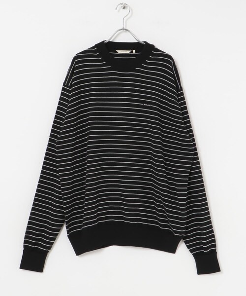 URBAN RESEARCH（アーバンリサーチ）の「FARAH　High Gauge Striped Crew-Neck Sweater（ニット/セーター・メンズ・Black/Gray・M/L）」の4枚目の写真