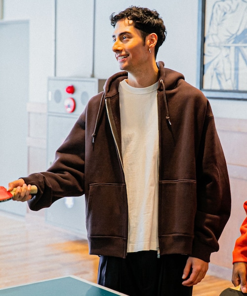 URBAN RESEARCH（アーバンリサーチ）の「LOGIC ONE SWEAT ZIP PARKA（パーカー・メンズ・BLACK/ORANGE/BROWN・M/L）」の2枚目の写真