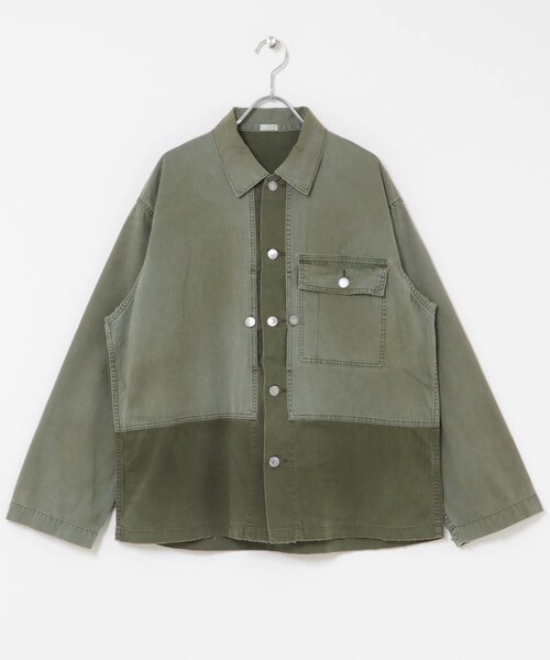 URBAN RESEARCH(アーバンリサーチ)の「A PRESSE Vintage USMA HBT M-44 Jacket(ミリタリージャケット・メンズ・BLACK/SAGE・2/3)」の7枚目の写真