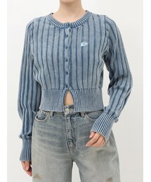 EVRIS | ワンポイントリブブリーチニットカーディガン(カーディガン/ボレロ)