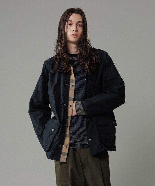 ADAM ET ROPE'（アダムエロペ）の「《別注》【Barbour/バブアー】BEDALE CLASSIC リバーシブルブルゾン / ブルガリア製（ブルゾン・メンズ・ブラック・L/M/S/XL）」の6枚目の写真
