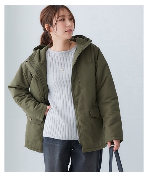 nissen（ニッセン）の「多ポケット中わたマウンテンパーカーコート