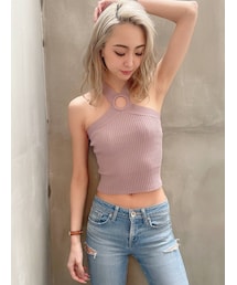 GYDA | サークルクロスニット TOPS(タンクトップ)