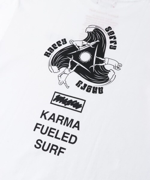 THE GOODLAND MARKET（ザグッドランドマーケット）の「That’s　RE The Organic Tee KARMA（Tシャツ/カットソー・メンズ・WH/BK・M/L/XL）」の12枚目の写真