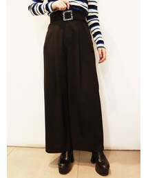 MURUA | ベルトタックワイドパンツ(スラックス)