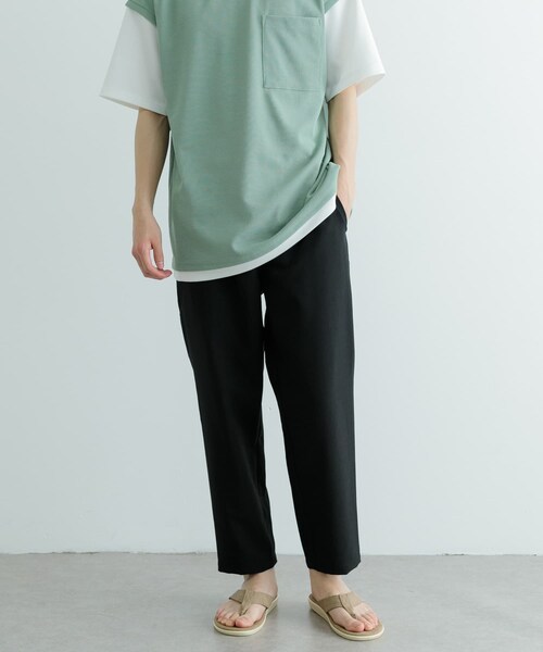 ITEMS URBANRESEARCH（アイテムズ アーバンリサーチ）の「『セットアップ対応』吸水速乾ストレッチトロ イージーパンツ（その他パンツ・メンズ・BLK/L.BEG/L.GRY/BLU・M/L）」の6枚目の写真