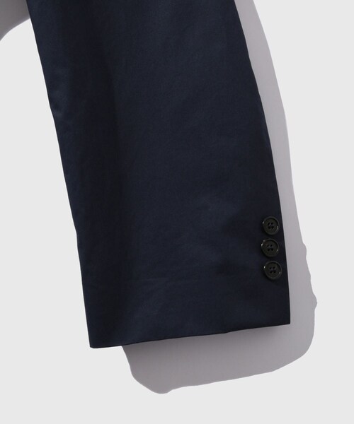 ADAM ET ROPE'(アダムエロペ)の「【HED MAYNER/ヘドメイナー】COMPACT COTTON JACKET(ノーカラージャケット・メンズ・ネイビー・S/XS)」の6枚目の写真