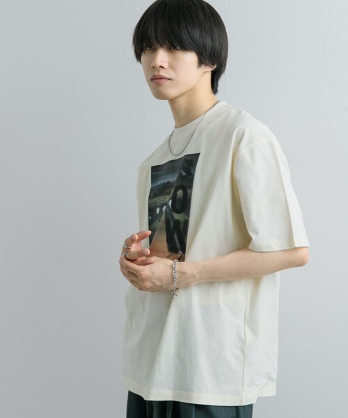 SENSE OF PLACE by URBAN RESEARCH（センスオブプレイスバイアーバンリサーチ）の「フォトグラフィックTシャツ B（Tシャツ/カットソー・メンズ・LIME/IVORY/CHARCOAL・M/L）」の8枚目の写真