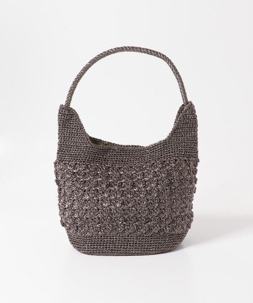 SENSE OF PLACE by URBAN RESEARCH（センスオブプレイスバイアーバンリサーチ）の「メタリックヤーンバッグ（ハンドバッグ・レディース・SILVER/CHARCOAL/MIX/RED・one）」の13枚目の写真