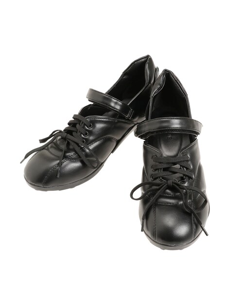 EMODA（エモダ）の「レースアップヒールスニーカー（スニーカー・レディース・ホワイト/ブラック/ピンク・S/M/L）」の5枚目の写真