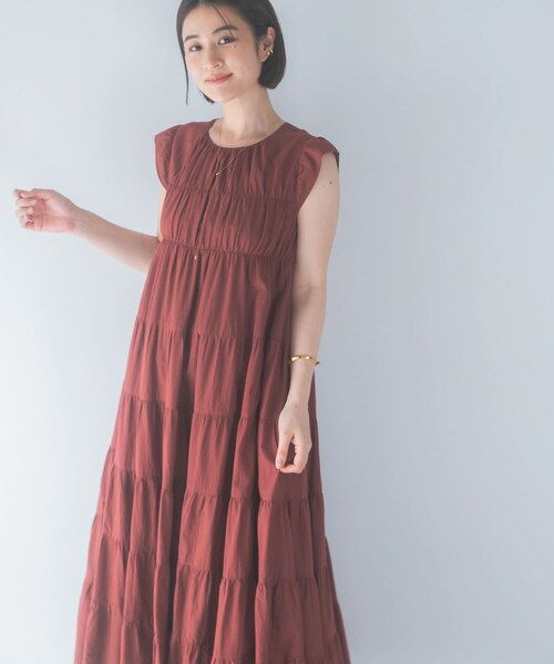 URBAN RESEARCH ROSSO（アーバンリサーチロッソ）の「インドコットンティアードワンピース（ワンピース・レディース・BLUE/BROWN/BLACK・Free）」の16枚目の写真