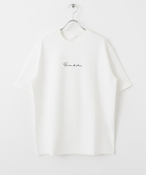 SENSE OF PLACE by URBAN RESEARCH(センスオブプレイスバイアーバンリサーチ)の「シシュウポンチTシャツ(5分袖)(Tシャツ/カットソー・メンズ・GREIGE/WHITE/BLACK/GREEN/L.PURPLE/MINT・M/L)」の21枚目の写真
