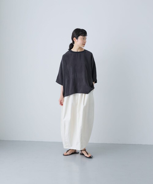 かぐれ（カグレ）の「キュプラプルオーバー（Tシャツ/カットソー・レディース・IVORY/NAVY/CHARCOAL・FREE）」の22枚目の写真