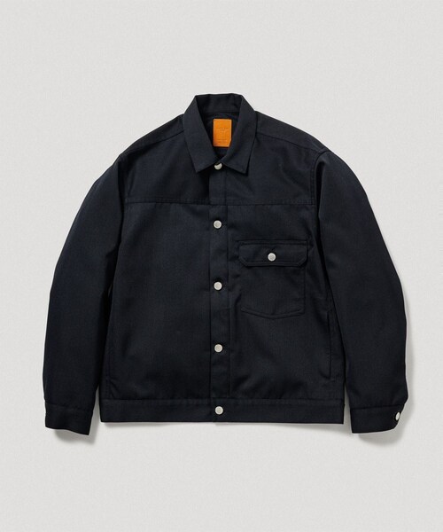ADAM ET ROPE'(アダムエロペ)の「【NIKKE】デニム トラッカー ジャケット / ADAM ET ROPE' JEANS -PERS-(デニムジャケット・メンズ・ブラック/ブラック系/ネイビー・L/M/S)」の3枚目の写真