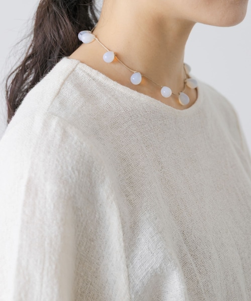 かぐれ(カグレ)の「『一部別注カラー』Sisi Joia NOUE NECKLACE(ネックレス・レディース・別注WHITE/BLACK・One)」の4枚目の写真