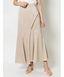 LAGUNAMOON | シャンブレーサテンレイヤードスカート(スカート)