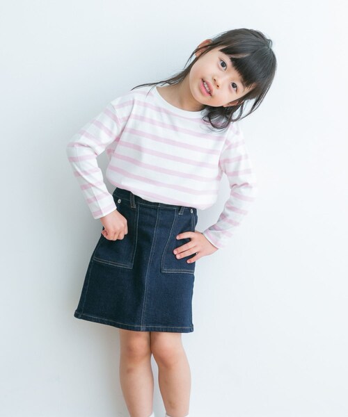 URBAN RESEARCH DOORS(アーバンリサーチドアーズ)の「『親子リンク』ボーダーワイドプルオーバー(KIDS)(その他トップス・キッズ・NVY/PINK/BLUE・105/120/135/150)」の21枚目の写真