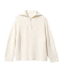 ELENDEEK | BIG COLLAR ZIP KT(ニット/セーター)