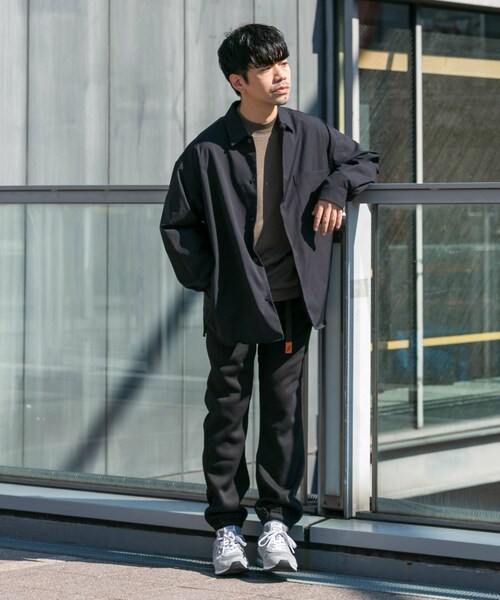 URBAN RESEARCH ROSSO（アーバンリサーチロッソ）の「『セットアップ対応』MARUI ORIMONO　3H DryFabricストレッチシャツジャケット（テーラードジャケット・メンズ・BLACK/NAVY・M/L/XL）」の7枚目の写真