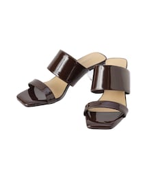 MERCURYDUO | ダブルベルトクリアヒールサンダル(サンダル)