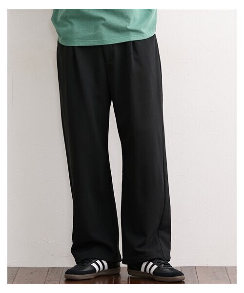 nissen（ニッセン）の「カーブシルエットワイドスウェットパンツ（パンツ・メンズ・ブラック/杢グレー・M/L/LL/3L/4L/5L/6L/8L/10L）」の8枚目の写真