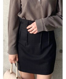 EMODA | ストレッチタックハイウエストスカート(スカート)