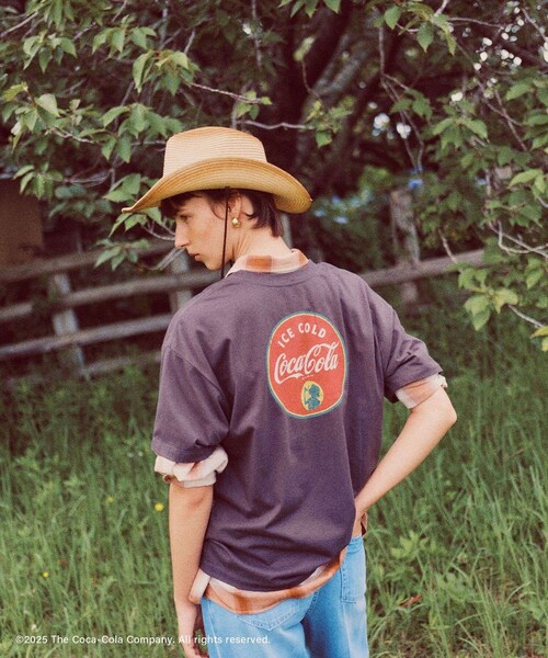VIS（ビス）の「【Coca-Cola】VIS別注フォト＆ロゴプリントアソートTシャツ（Tシャツ/カットソー・レディース・チャコール/ホワイト/ピンク・F）」の11枚目の写真