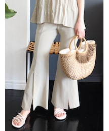 MURUA | センタースリットフレアパンツ(スラックス)