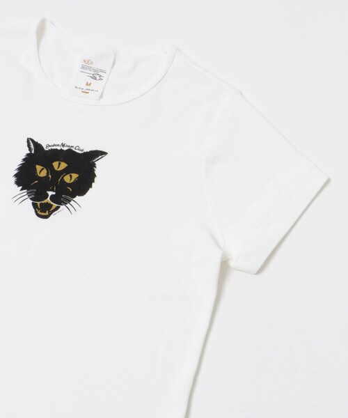 THE GOODLAND MARKET（ザグッドランドマーケット）の「NUDIE JEANS　Eve The Cat T-Shirt（Tシャツ/カットソー・レディース・OFF・S/M）」の5枚目の写真