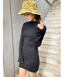 EMODA | ハイネックリブミニワンピース(ワンピース)