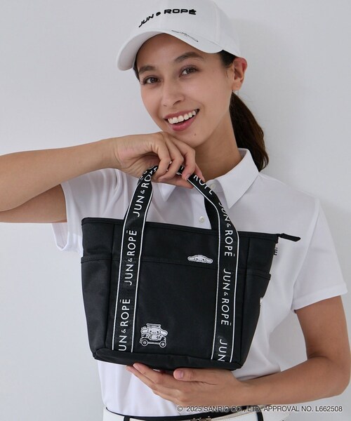 ROPE'(ロペ)の「【シナモロール】ワッペン付きカートバッグ(トートバッグ・レディース・ブラック/ベージュ・F)」の16枚目の写真