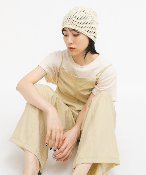 KBF（ケイビーエフ）の「マルチカラーニットビーニー（ニットキャップ/ビーニー・レディース・IVORY/GREEN・One）」の6枚目の写真