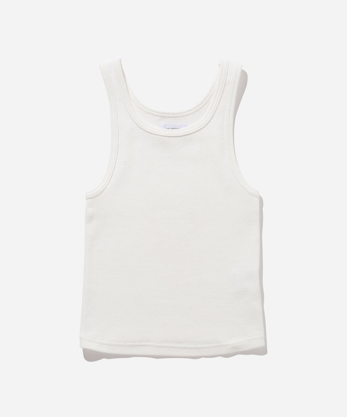 Saturdays NYC(サタデーズ ニューヨークシティ )の「Erica Knit Tank(タンクトップ・レディース・オフホワイト/サックス・L)」の1枚目の写真