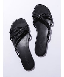 MURUA | レイヤードストラップフラットサンダル(サンダル)