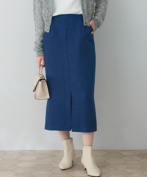 URBAN RESEARCH ROSSO（アーバンリサーチロッソ）の「ボタンデザインタイトスリットスカート（スカート・レディース・CHECK/L.GREIGE/INDIGO・36/38）」の17枚目の写真