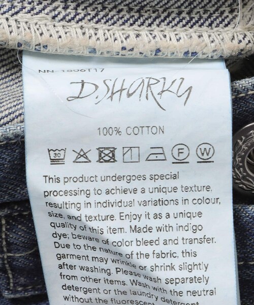 URBAN RESEARCH(アーバンリサーチ)の「NICENESS D.SHARKY / D.シャーキー(デニムパンツ・メンズ・INDIGO・M/L)」の10枚目の写真