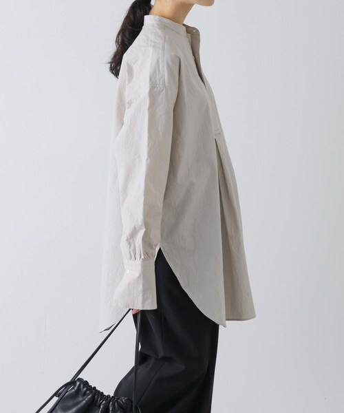 かぐれ（カグレ）の「コットンチュニックシャツ（シャツ/ブラウス・レディース・OFF/L/GRAY・Free）」の13枚目の写真
