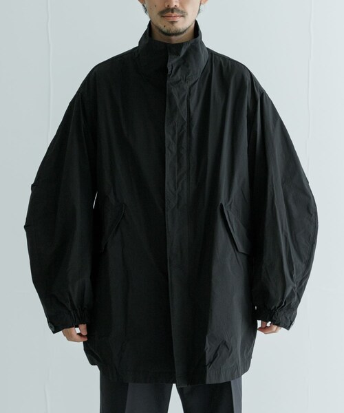 URBAN RESEARCH(アーバンリサーチ)の「ATON AIR WEATHER SHORT MODS COAT(モッズコート・メンズ・004 C.GRY/005 BLK・4/6)」の1枚目の写真