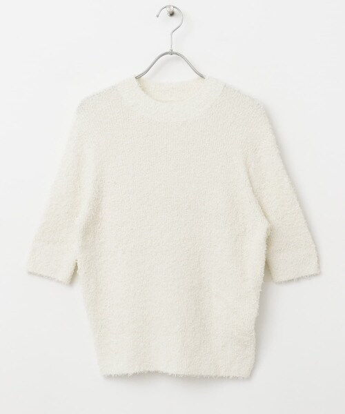 URBAN RESEARCH ROSSO（アーバンリサーチロッソ）の「コットンシャギーハイネックプルオーバー（ニット/セーター・レディース・WHITE/ORANGE/BLUE・FREE）」の11枚目の写真