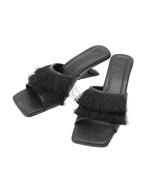 MURUA（ムルーア）の「フリンジサンダル（その他シューズ・レディース・アイボリー/ブラック・23.5/24.5）」の7枚目の写真