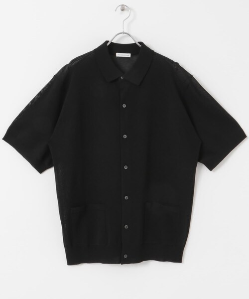 URBAN RESEARCH DOORS(アーバンリサーチドアーズ)の「リネンライクショートスリーブシャツカーディガン(カーディガン/ボレロ・メンズ・BLACK/GRAY/NAVY・M/L)」の13枚目の写真