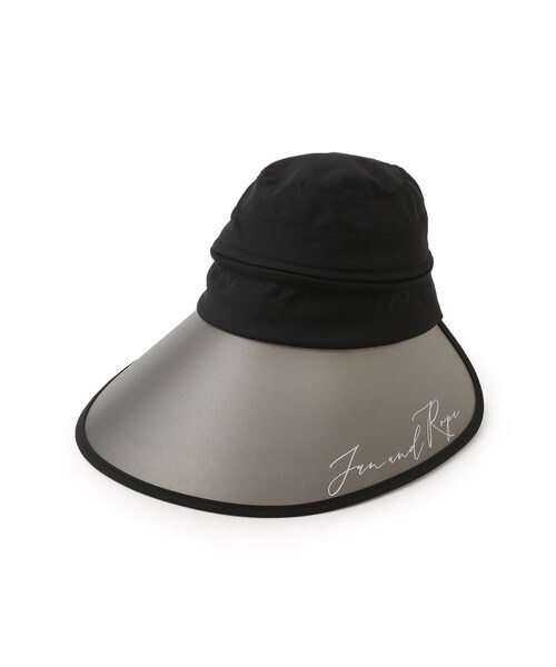 ROPE'(ロペ)の「【UV】2WAY セルハット(ハット・レディース・ブラック/ホワイト・F)」の2枚目の写真